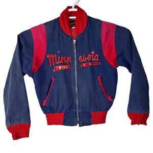 Vintage‎ 60s Minnesota Twins Jacket Kids Medium Timberline Brill Bros MLB